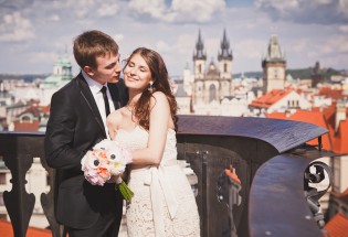 Свадьба в Праге. Церемония в Клементинуме. Лера и Сергей